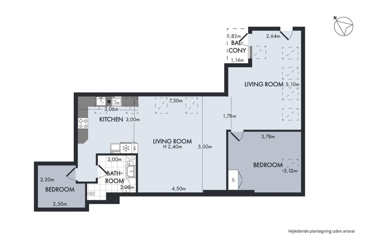 Sanders Leaves - Cute One-Bedroom Apartment With A Large Rooftop Terrace Kopenhagen Exterior foto